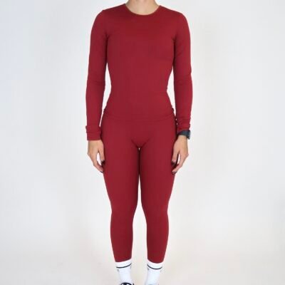 SET COMFORT LONG SLEEVE CHERRY