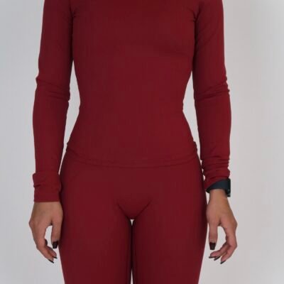 COMFORT LONG SLEEVE TOP CHERRY