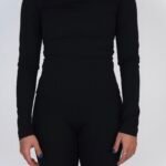 COMFORT LONG SLEEVE TOP BLACK